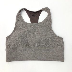 ALO Yoga  Alosoft Serenity Bra Sports Bra Size M  Brown Padded